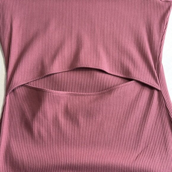 Victoria’s Secret PINK Long Sleeve Ribbed Cut Out Dress NWT Size XL - Picture 6 of 6